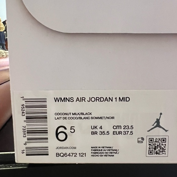 Air Jordan 1 - Mid coconut milk/black - Picture 10 of 10